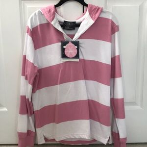 Rugby hooded pullover